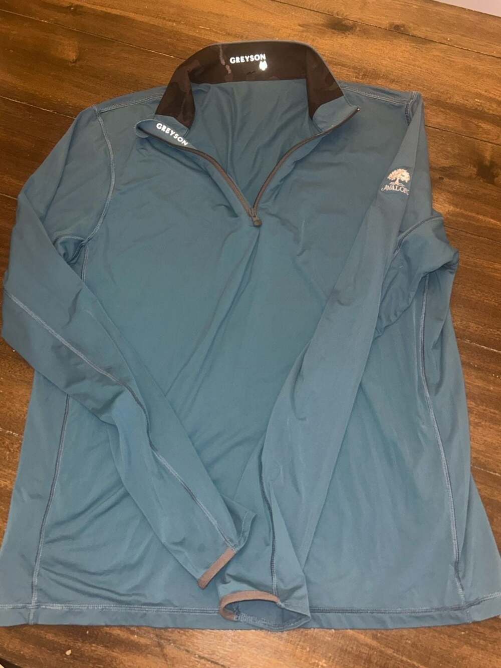 Greyson Avalon Golf Quarter Zip Pullover Blue Size Large